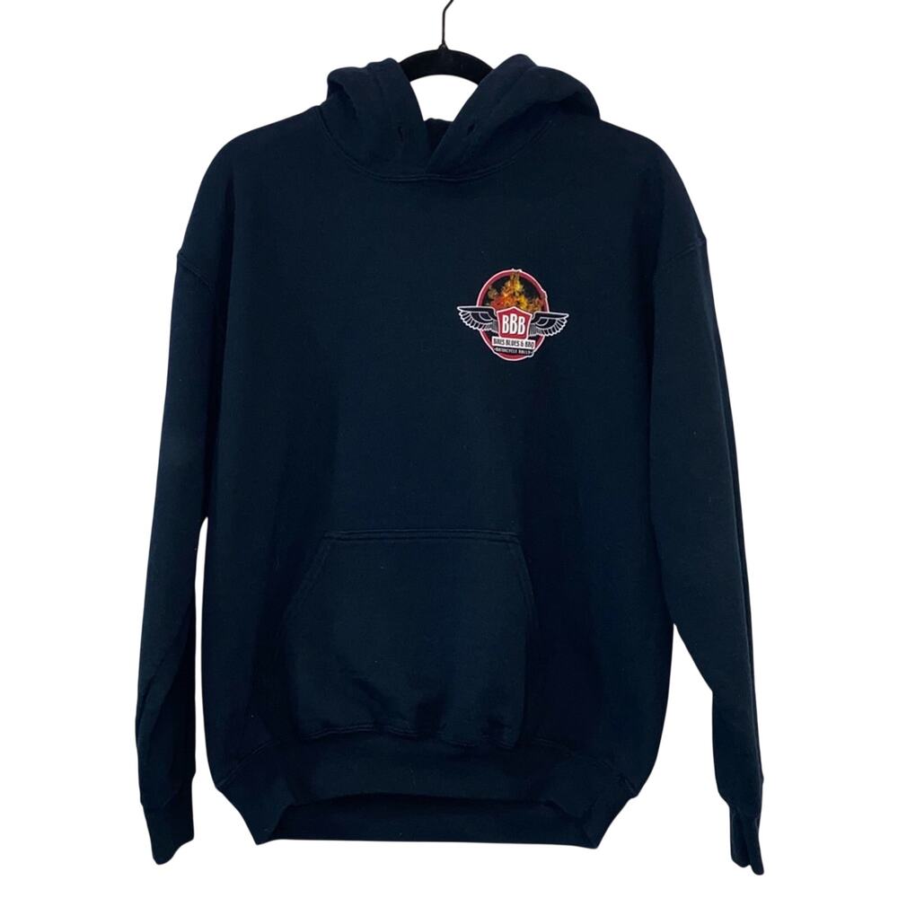 Bikes, Blues &‎ BBQ Arkansas Black Graphic Hoodie